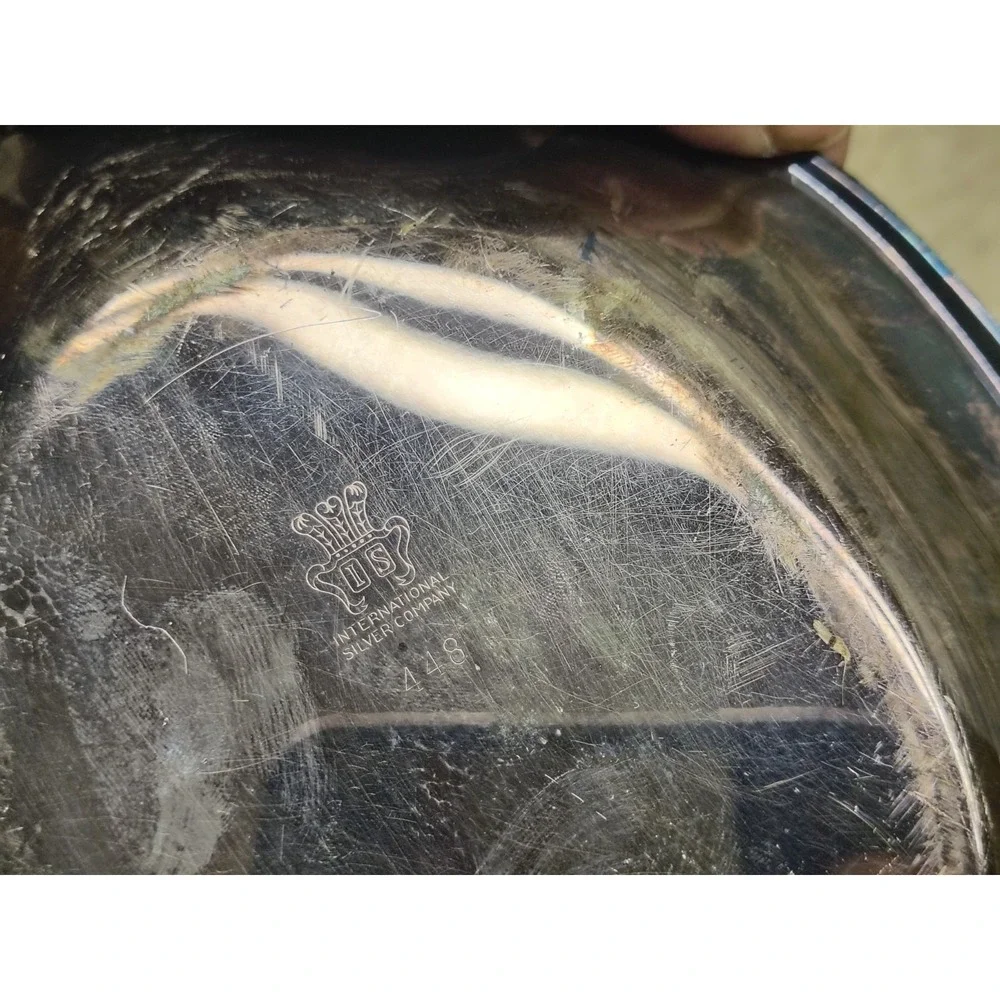 Vintage International Silver Company Silverplate Tray Nut Candy Dish‎ 448